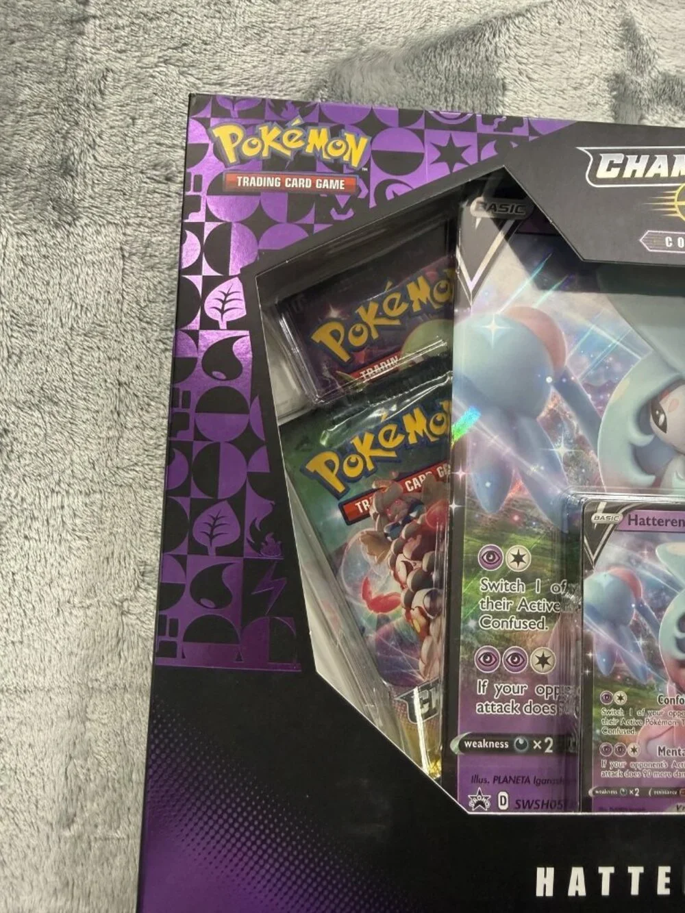 Pokemon TCG Champions Path Hatterene V Collection Box Promo Booster Sealed New